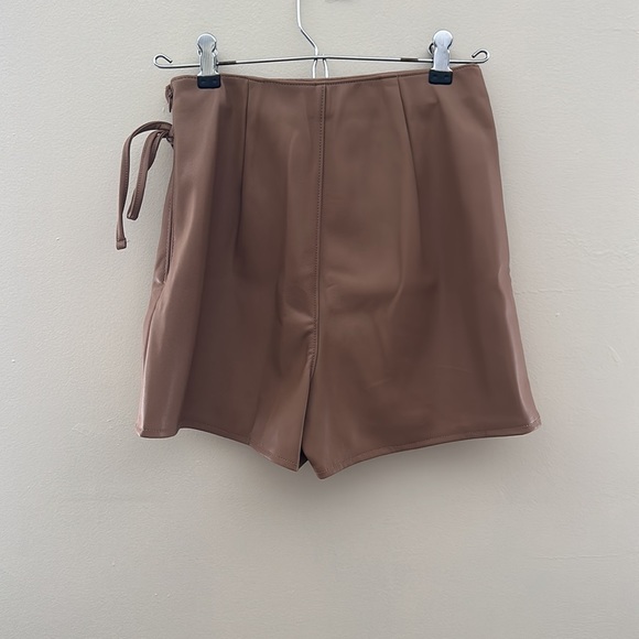 Faux Lether Skort - Picture 2 of 2